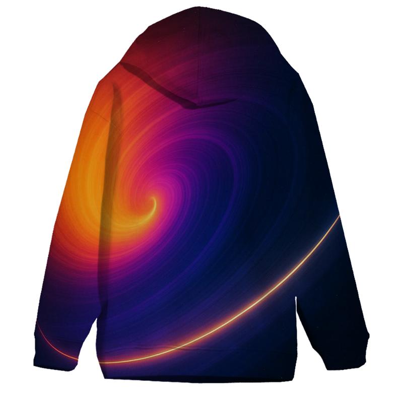 Solar Flare Ring Gradient zip-up hoodies