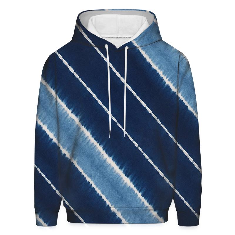 Indigo Arashi Meteor Diagonals custom hoodies