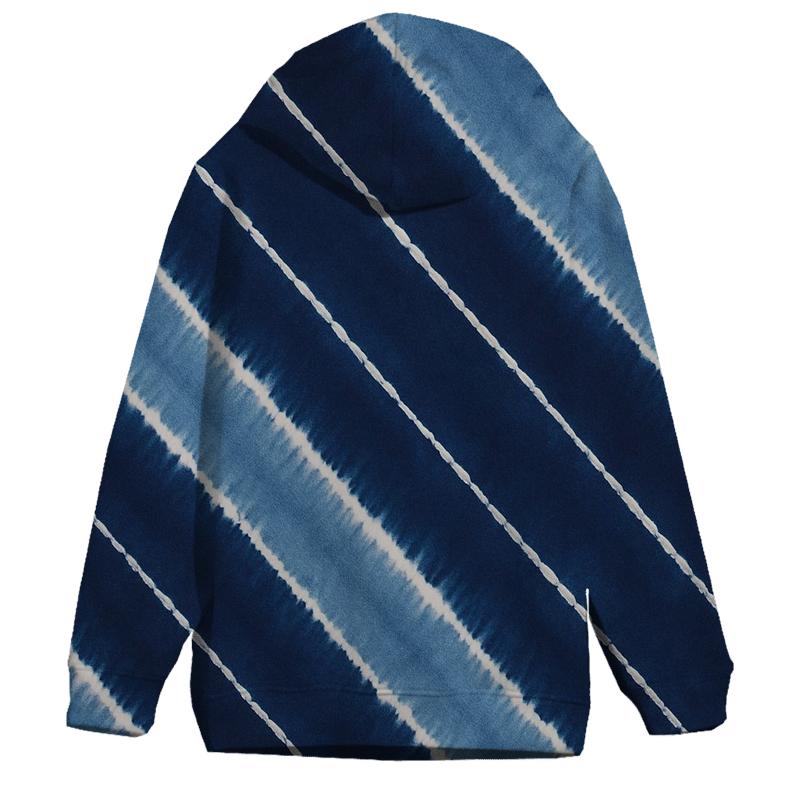 Indigo Arashi Meteor Diagonals custom hoodies