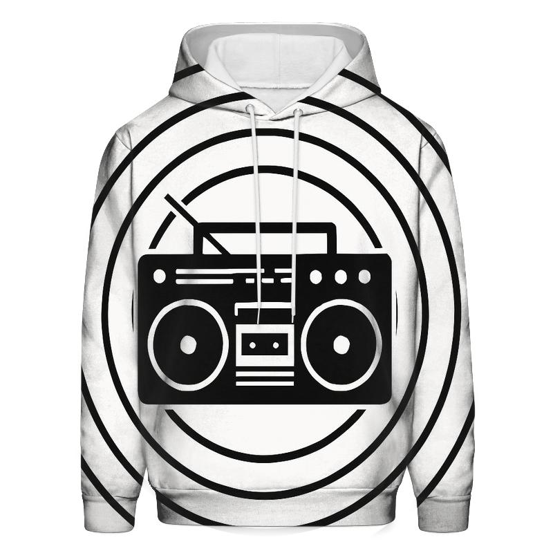 Monochrome Boombox Shadow Cast designer hoodies