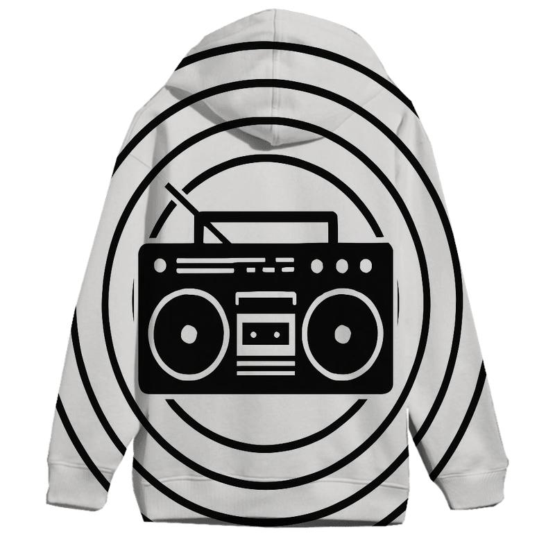 Monochrome Boombox Shadow Cast designer hoodies
