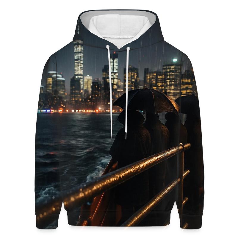 Rainy Night Arrival On The Staten Island Ferry hoodies fashion