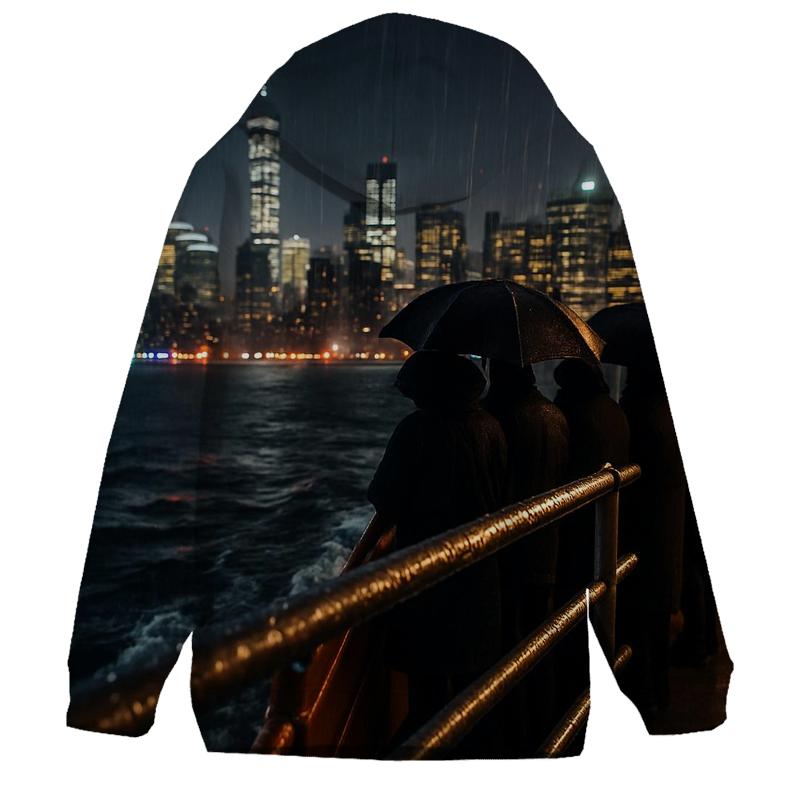 Rainy Night Arrival On The Staten Island Ferry hoodies fashion