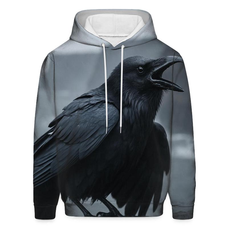 Basalt Ledge Mantling Common Raven pullover hoodies