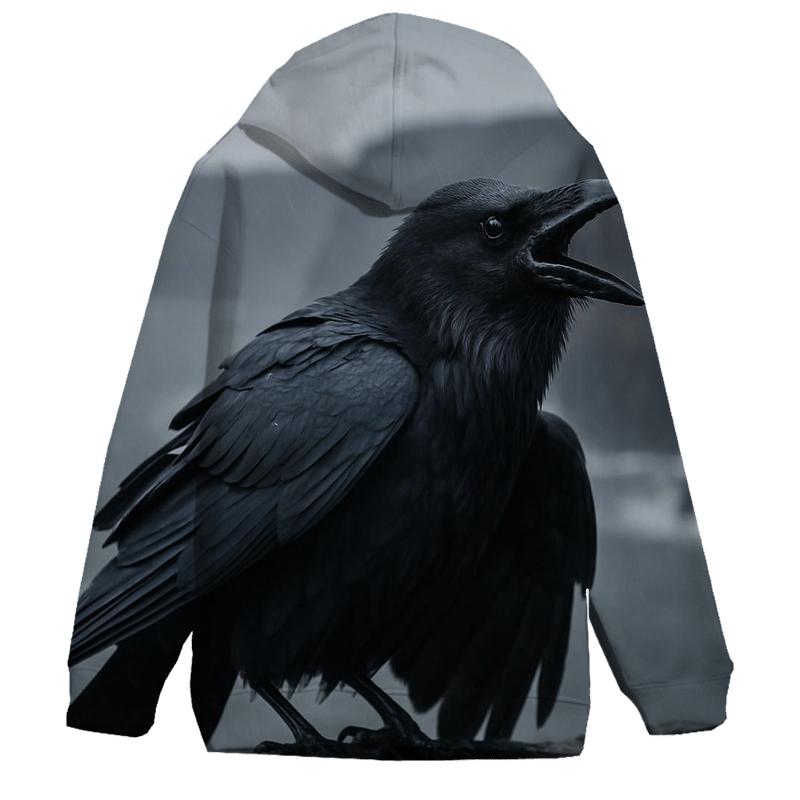 Basalt Ledge Mantling Common Raven pullover hoodies