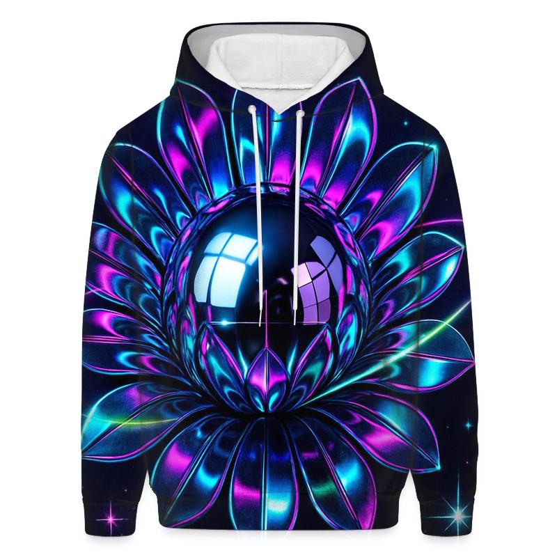 Chrome Orbit Disco Bloom hoodie styles