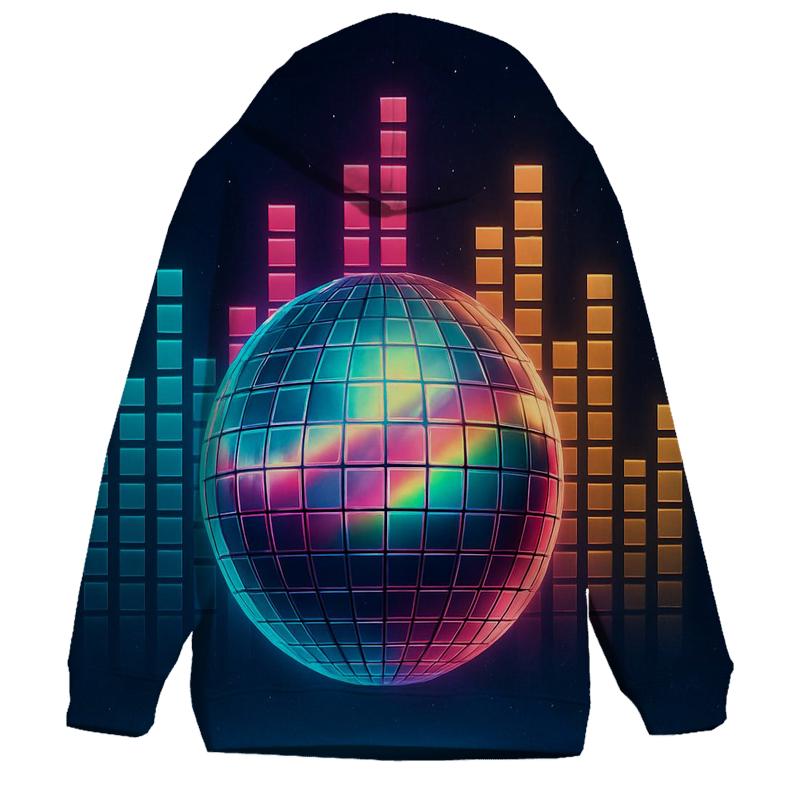 Disco Ball Aurora Grid hoodie trends