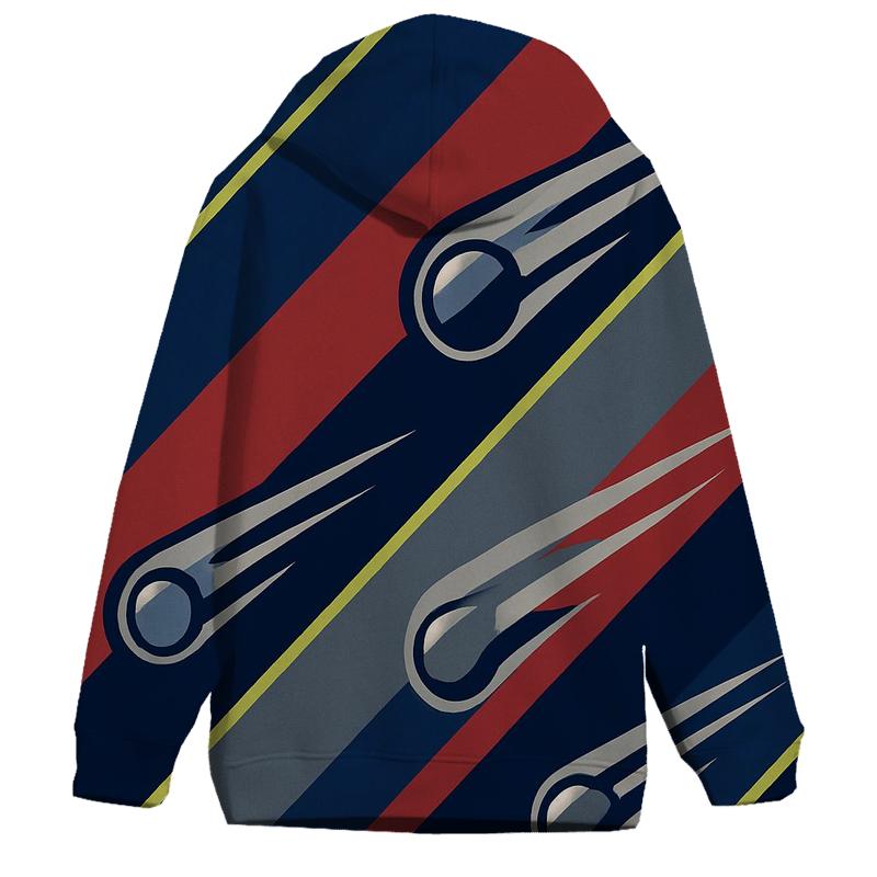 Chromed Comet Racing Stripes printed hoodies
