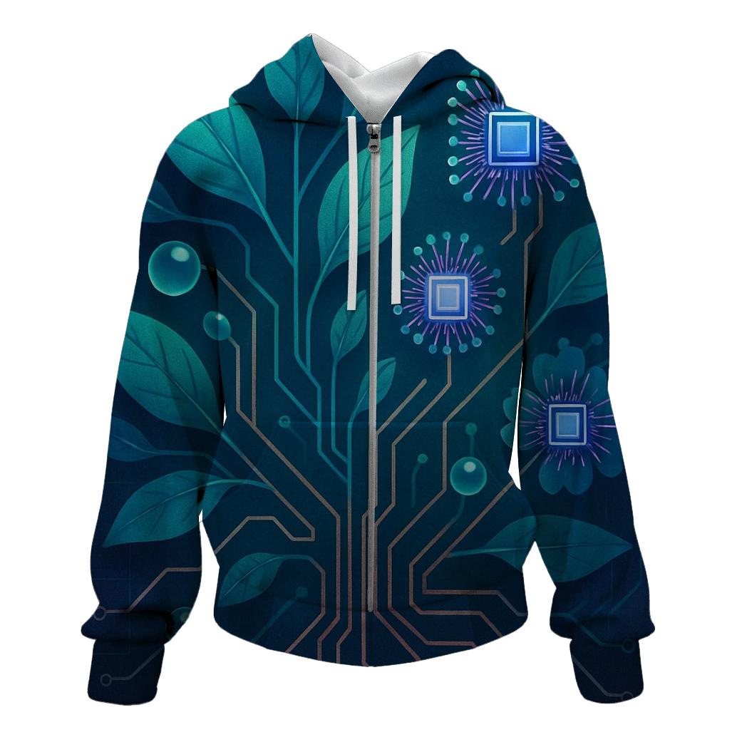 Aurora Circuit Garden hoodie styles