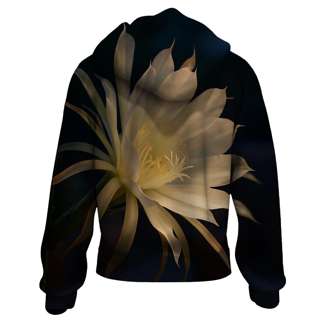 Night Blooming Cereus Before Dawn embroidered hoodies