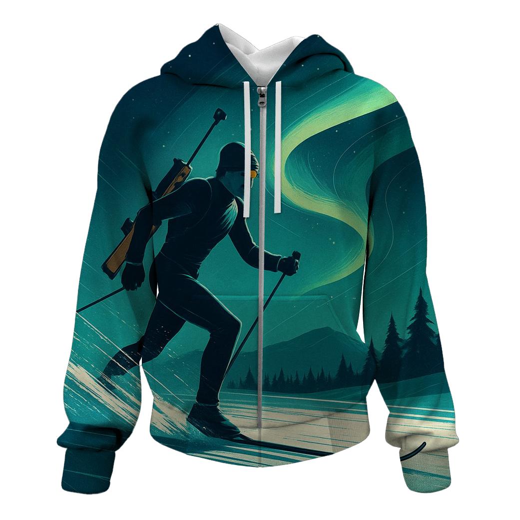 Aurora Biathlon Sprint graphic hoodies