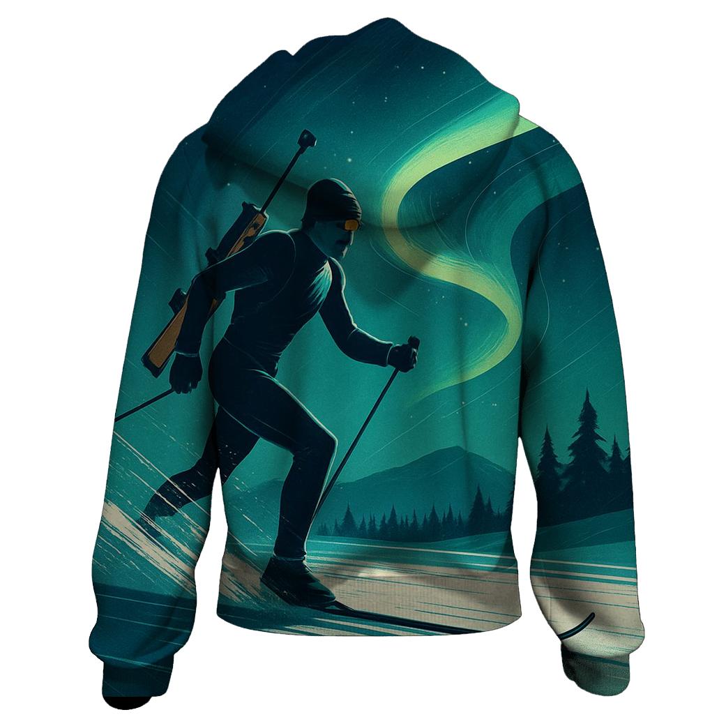 Aurora Biathlon Sprint graphic hoodies