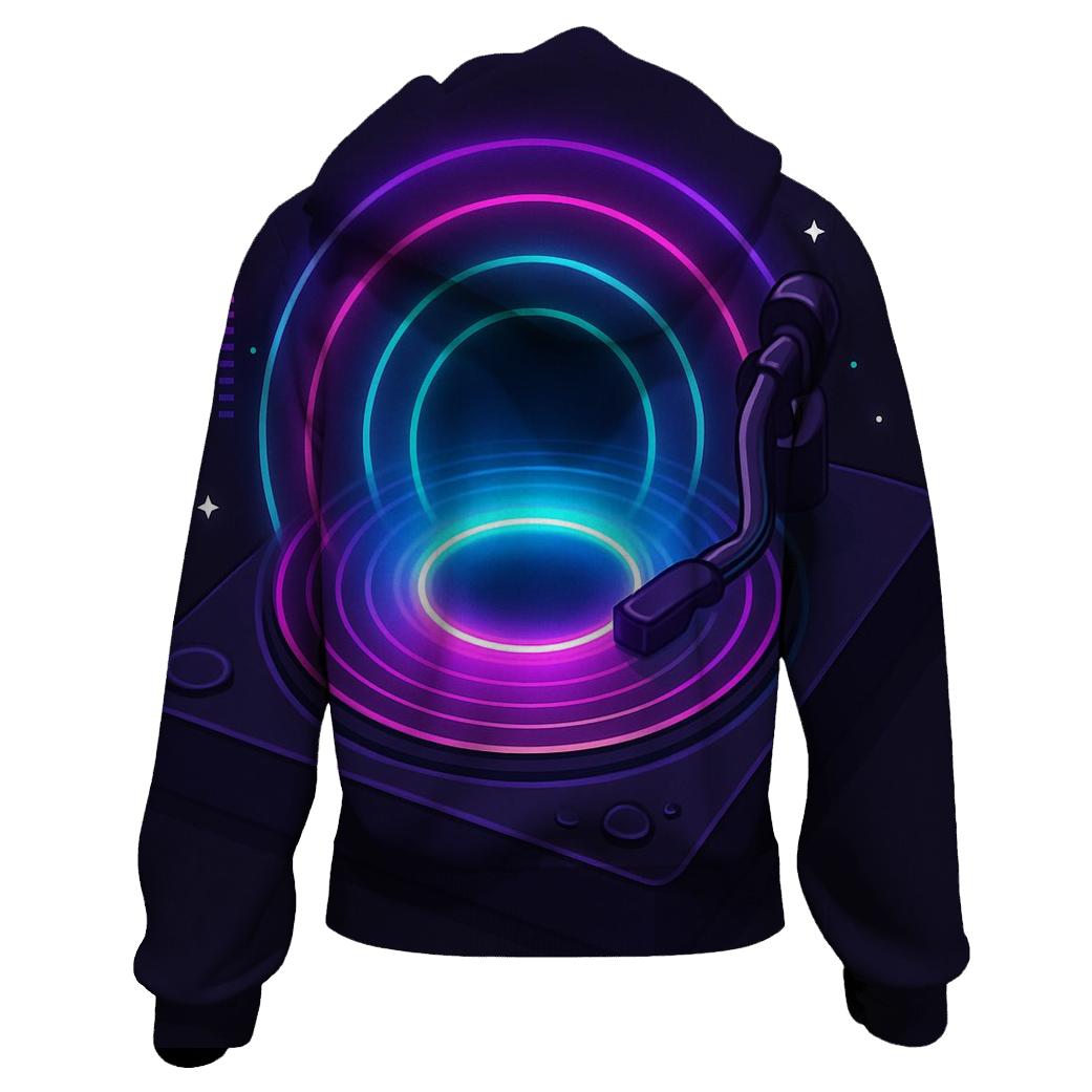Neon Turntable Portal hoodies fashion