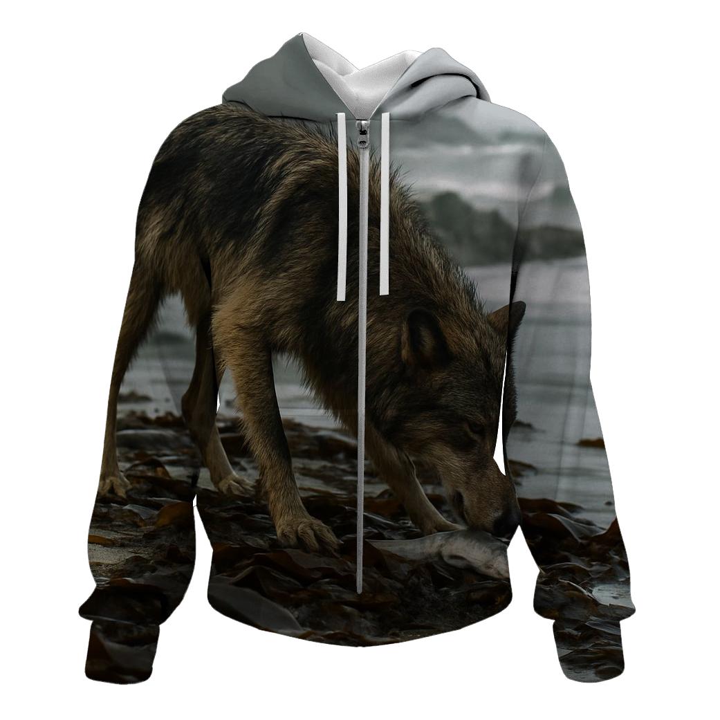 Coastal Wolf Kelp Forage lightweight hoodies