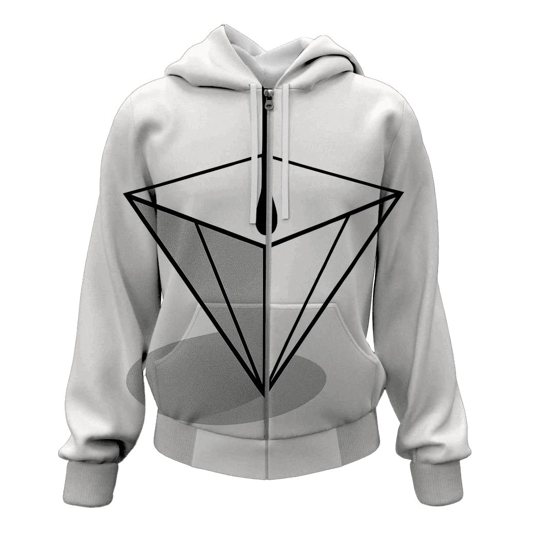 Filter Fold Geometry hoodie styles