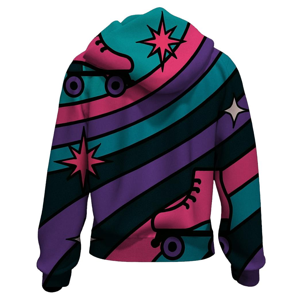 Roller Rink Neon Lanes hoodie designs