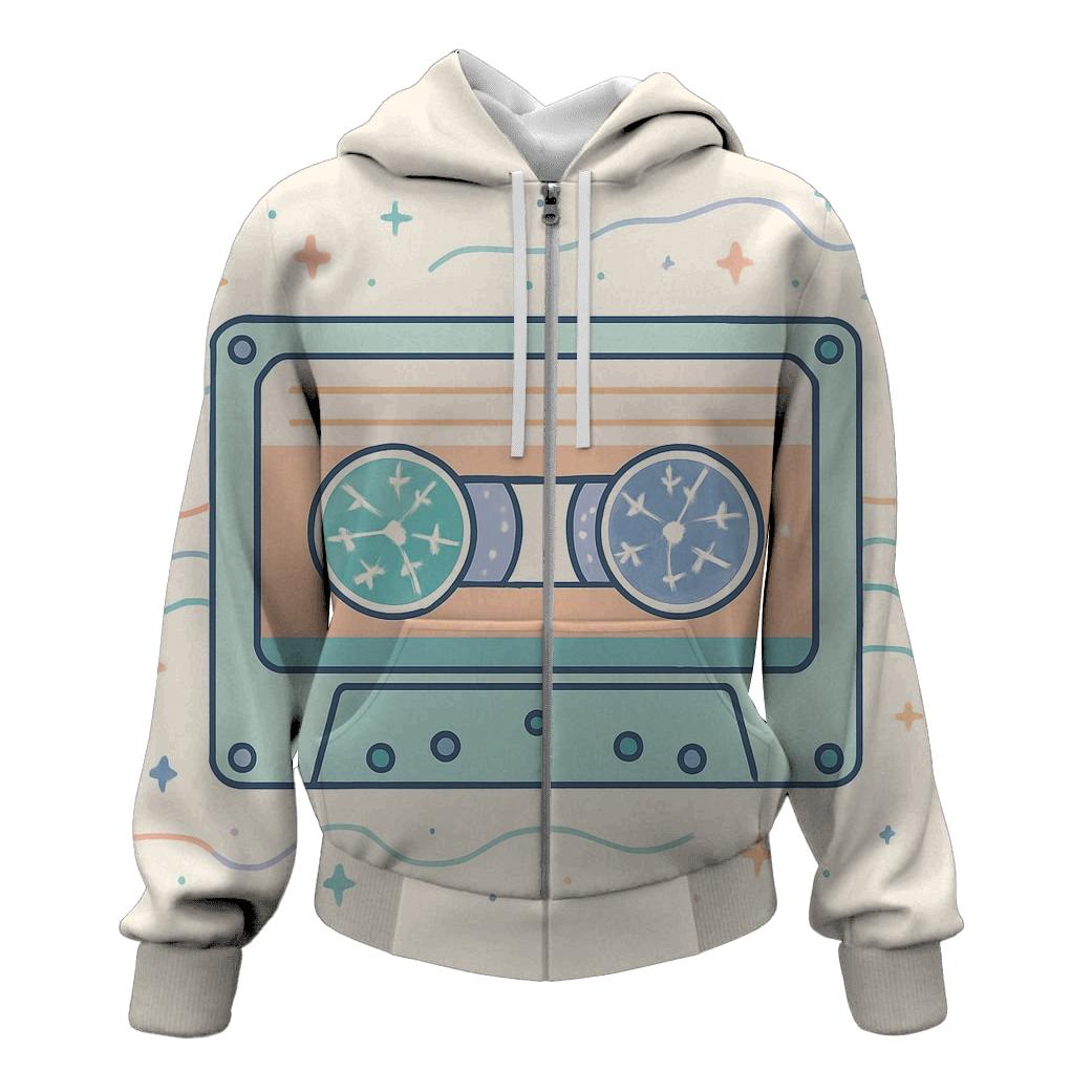 Cassette Constellation Map custom hoodies