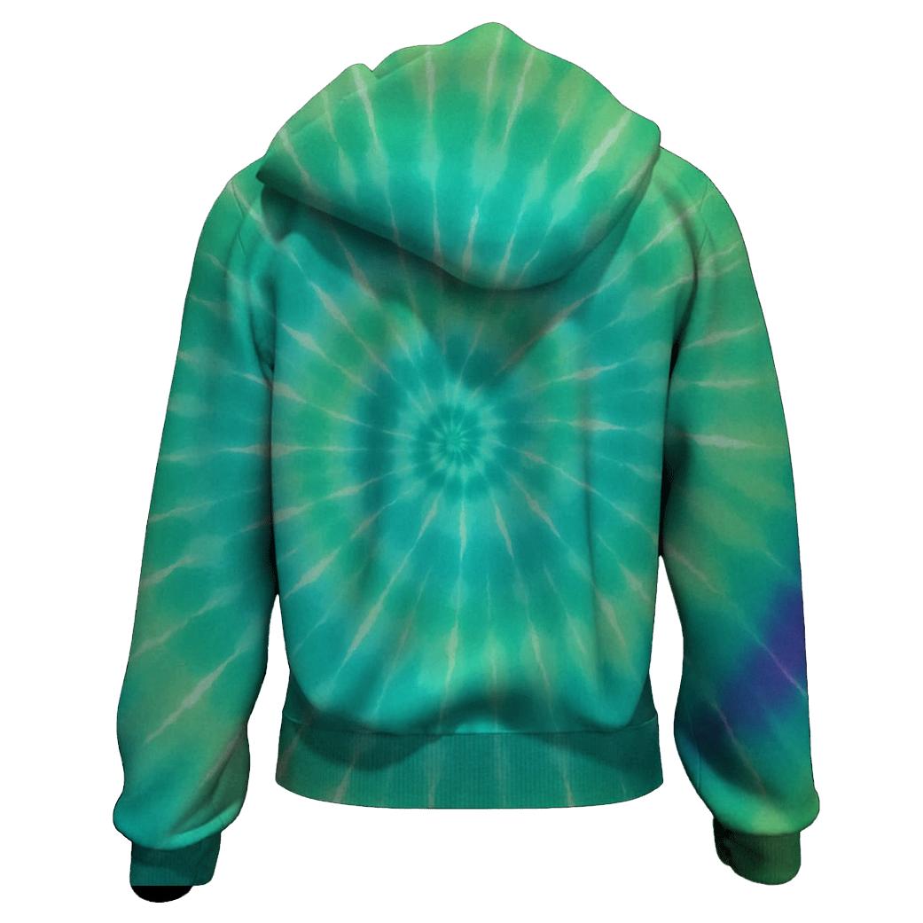 Aurora Spiral Overdye Vortex hoodie designs