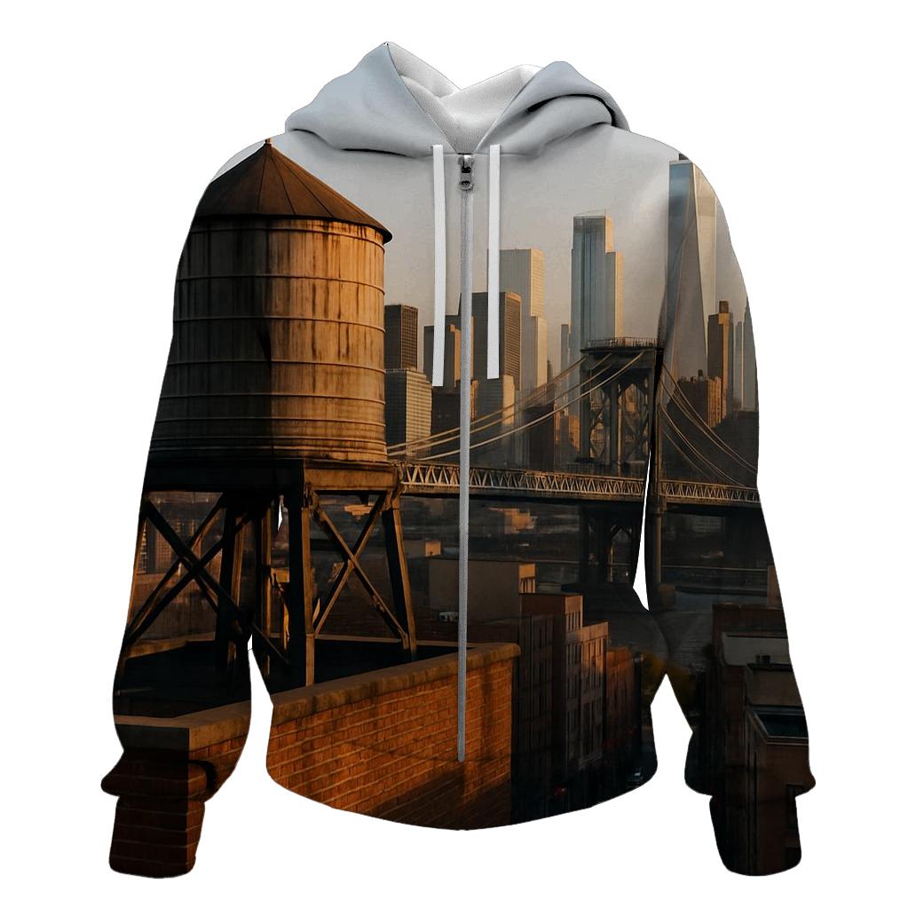 Sunrise Over Chinatown Water Towers hoodie styles