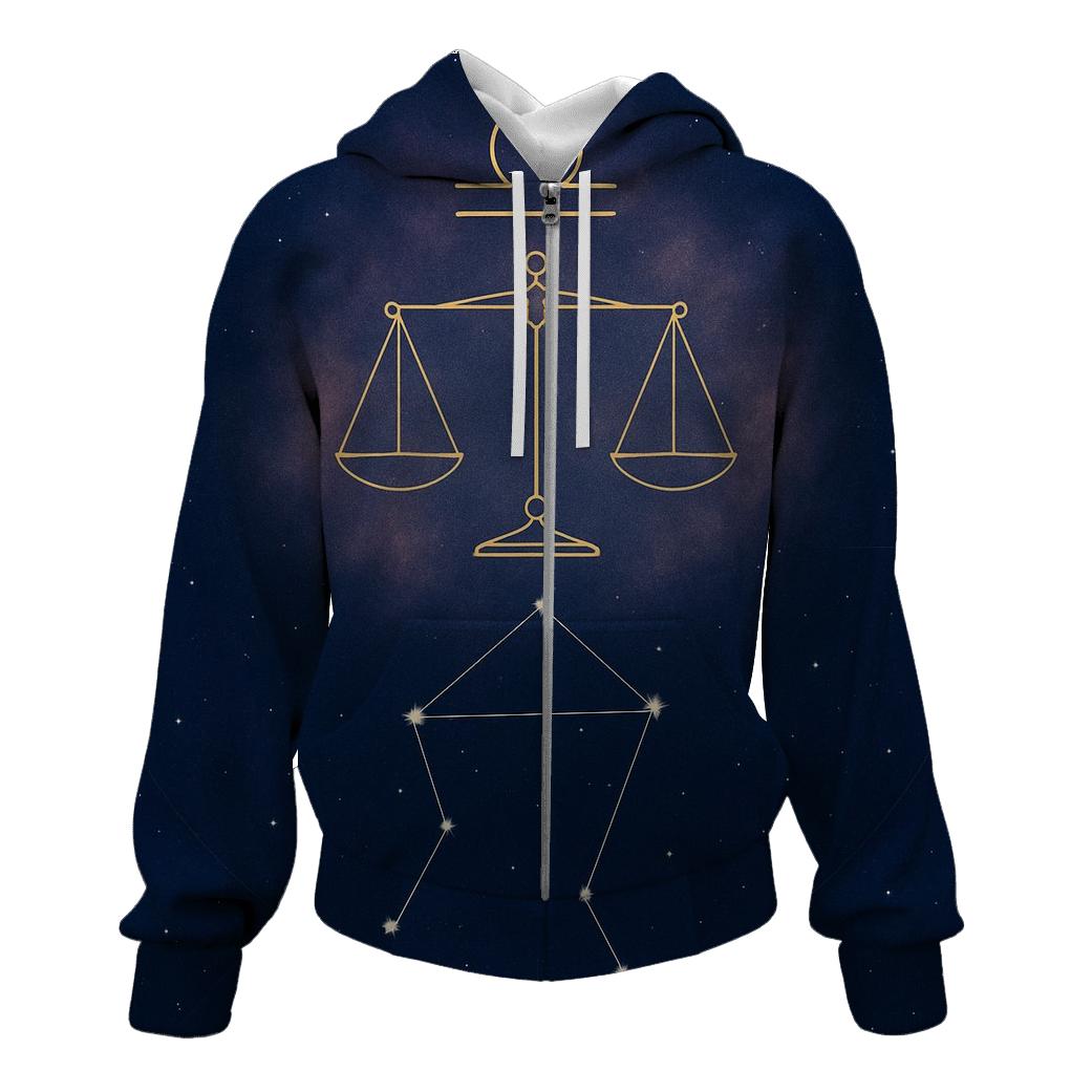 Libra Equinox Balance Star Chart pullover hoodies