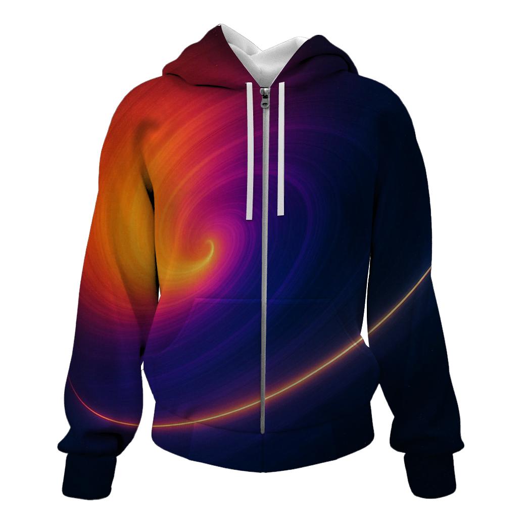 Solar Flare Ring Gradient pullover hoodies