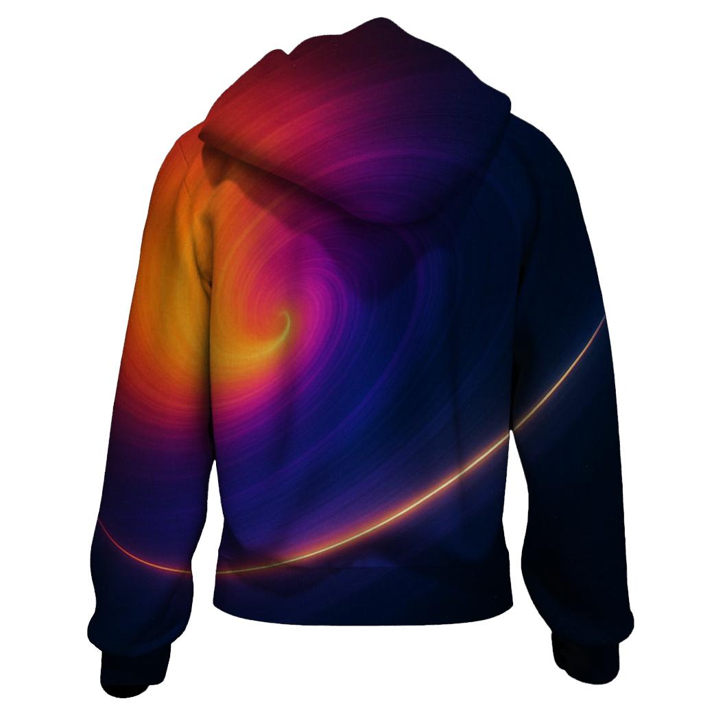Solar Flare Ring Gradient pullover hoodies
