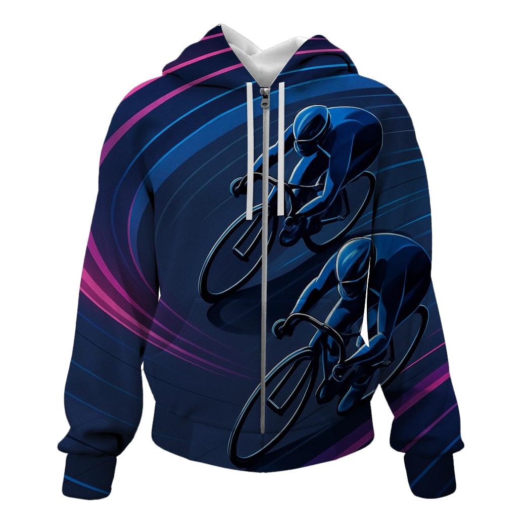 Neon Velodrome Night Pursuit lightweight hoodies