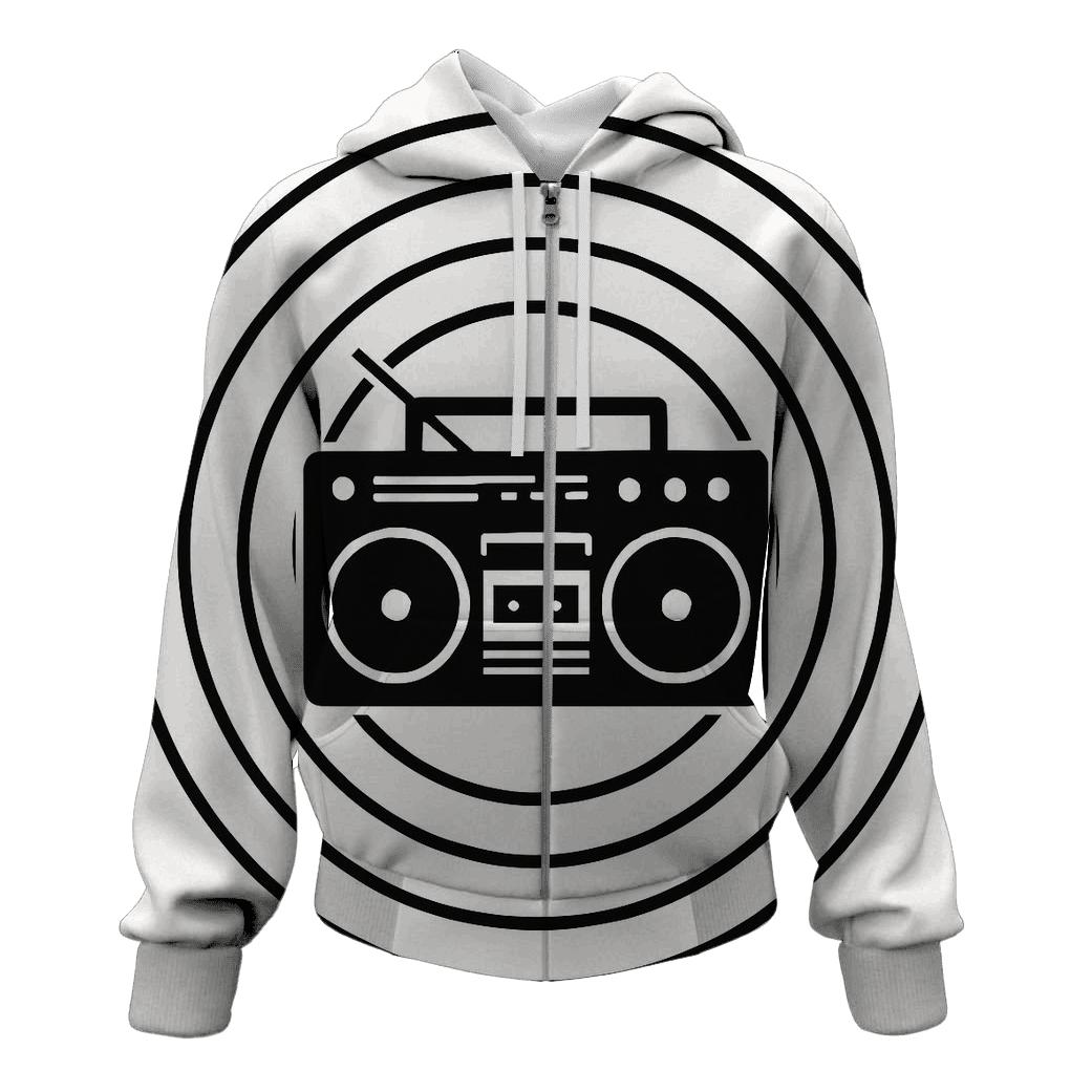 Monochrome Boombox Shadow Cast lightweight hoodies