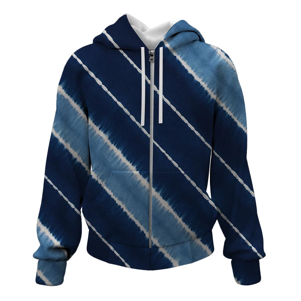 Indigo Arashi Meteor Diagonals hoodie designs