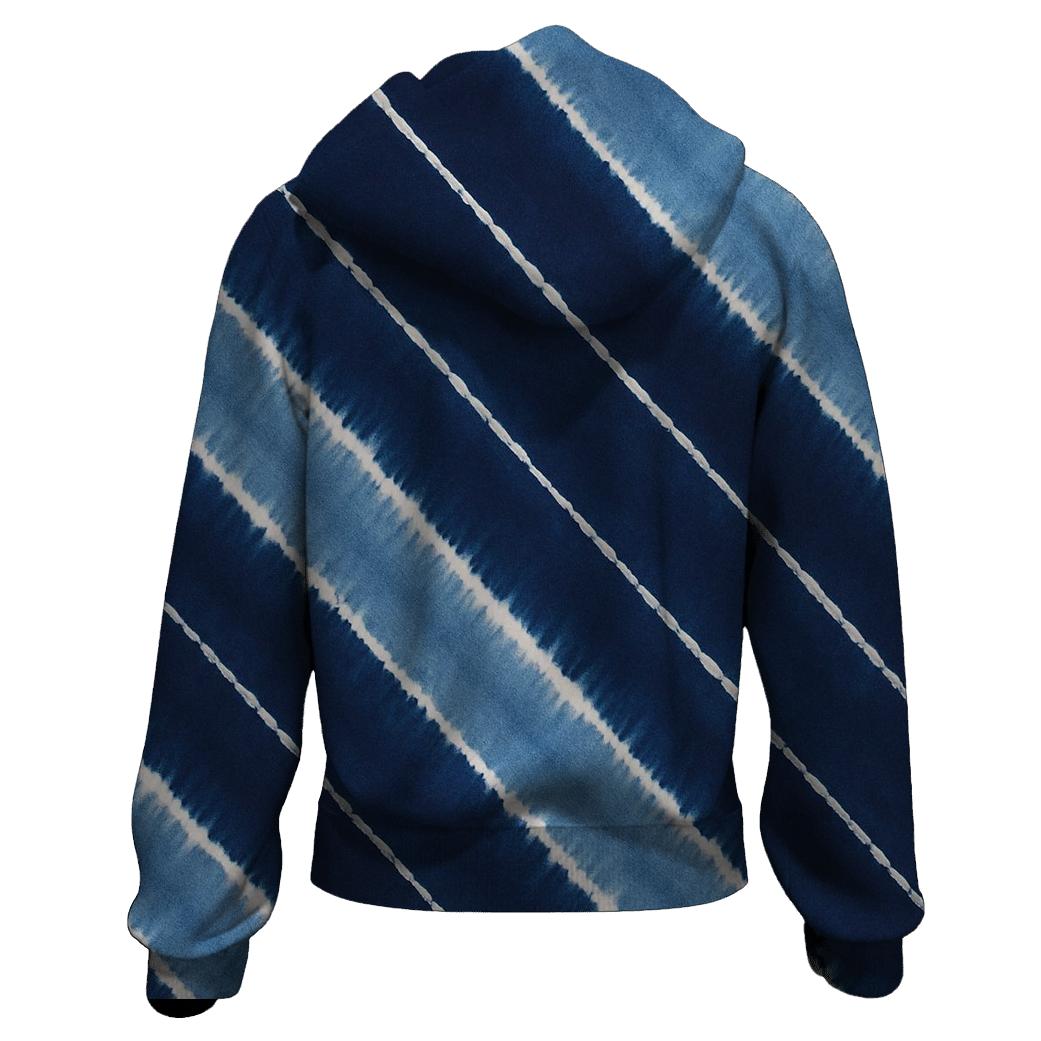 Indigo Arashi Meteor Diagonals hoodie designs