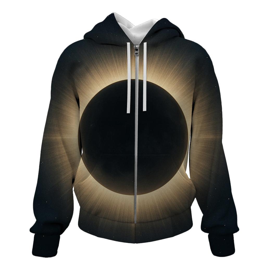 Eclipse Corona Petal Halos premium hoodies
