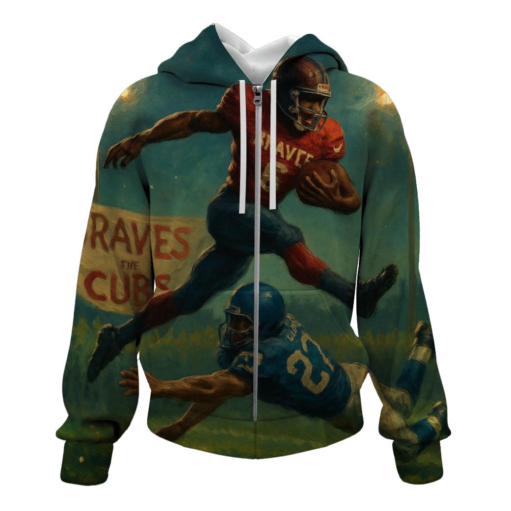 Cornfield Night Lights Rivalry Charge printed hoodies