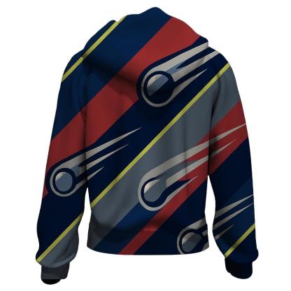 Chromed Comet Racing Stripes printed hoodies