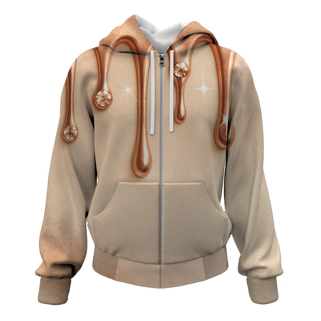 Rose Gold Meteor Drip Gallery custom hoodies