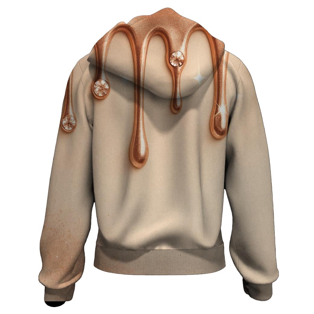 Rose Gold Meteor Drip Gallery custom hoodies