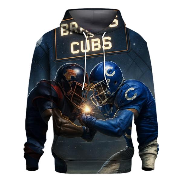Astro Helmet Clash Braves Versus Cubs graphic hoodies
