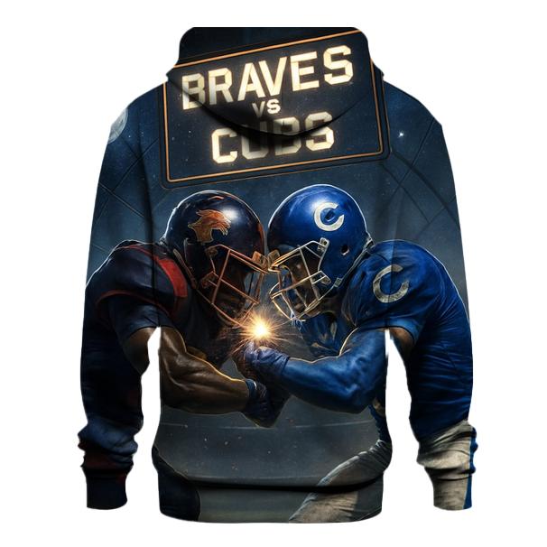 Astro Helmet Clash Braves Versus Cubs graphic hoodies