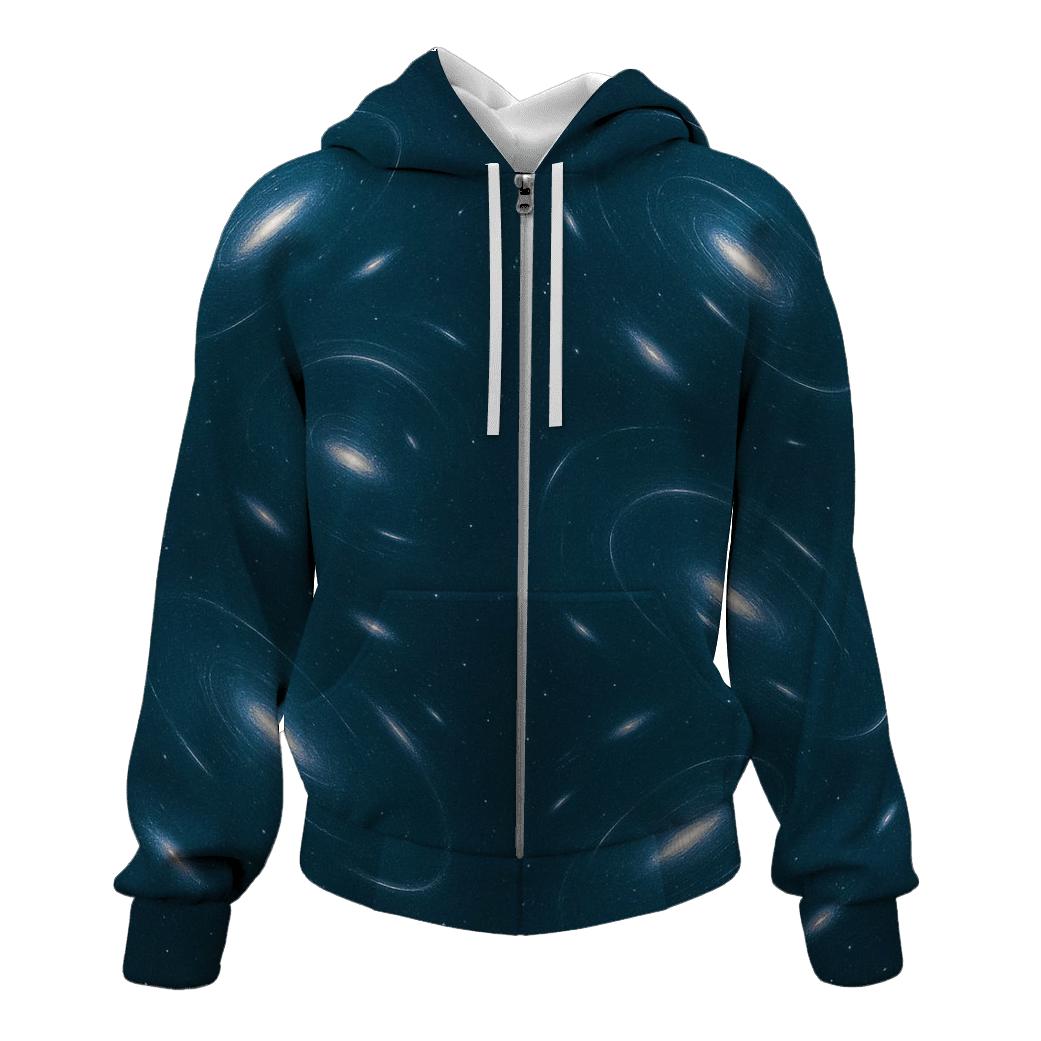 Gravitational Lens Arc Constellation Field embroidered hoodies