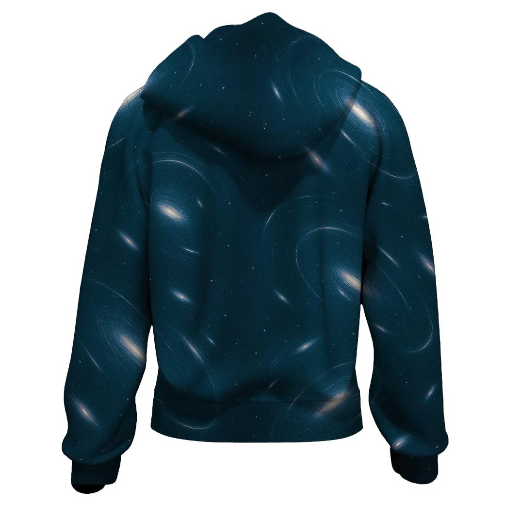 Gravitational Lens Arc Constellation Field embroidered hoodies