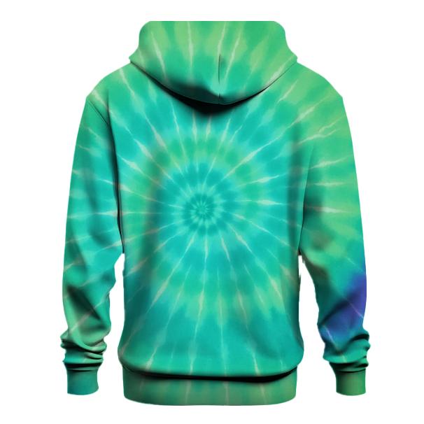 Aurora Spiral Overdye Vortex lightweight hoodies