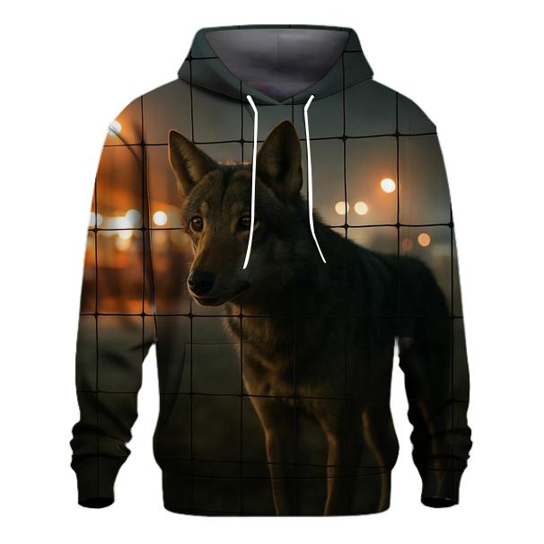 Night Market Fence Line Wolf hoodie trends