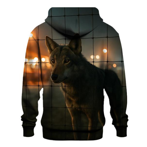 Night Market Fence Line Wolf hoodie trends