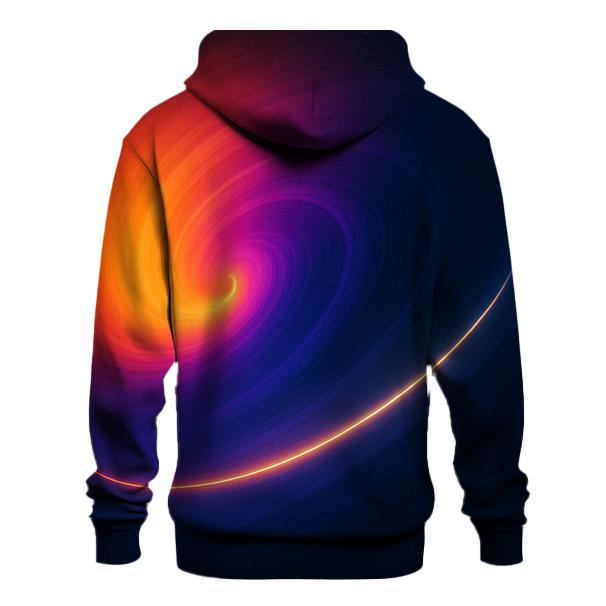 Solar Flare Ring Gradient zip-up hoodies
