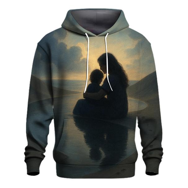 The Quiet Harbor Where Every Storm Learns To Rest embroidered hoodies