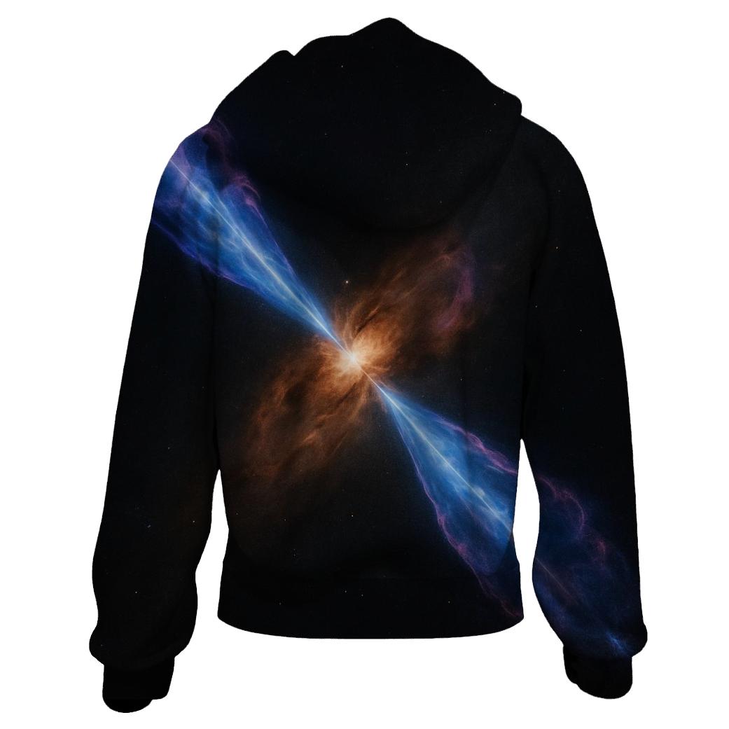 Bipolar Jet Outflow Shock Knots printed hoodies