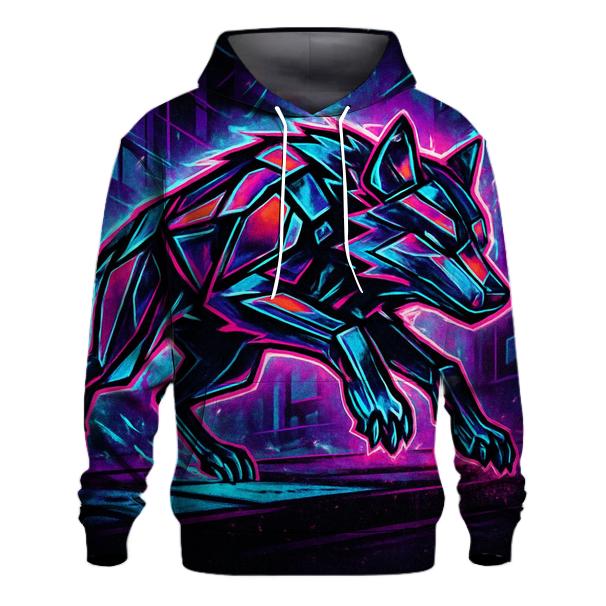 Neon Rift Streetrunner Wolf hoodie designs