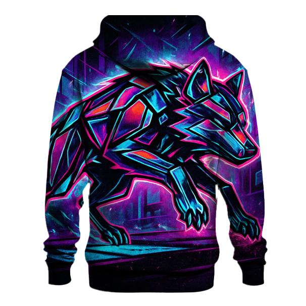Neon Rift Streetrunner Wolf hoodie designs