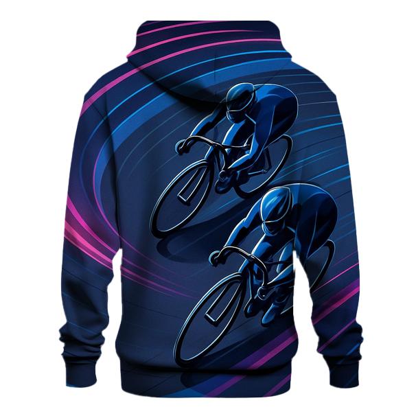 Neon Velodrome Night Pursuit pullover hoodies