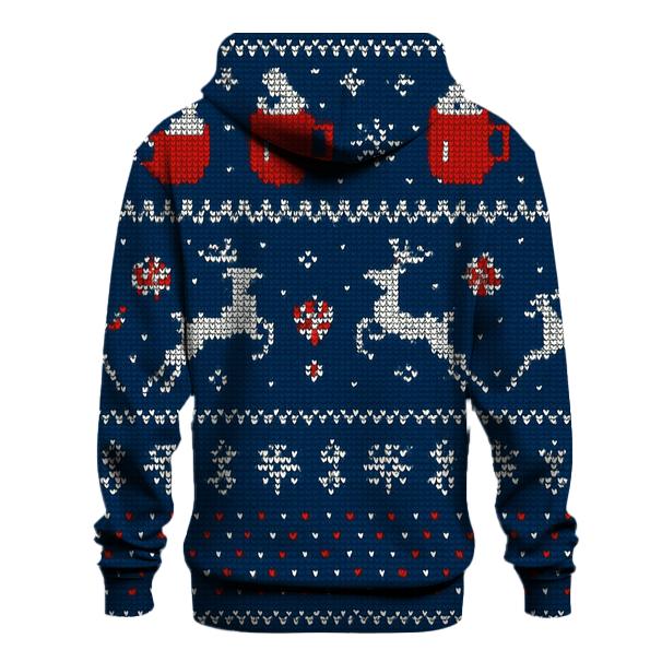 Reindeer Cocoa Mug Stripe Parade Design hoodies fashion