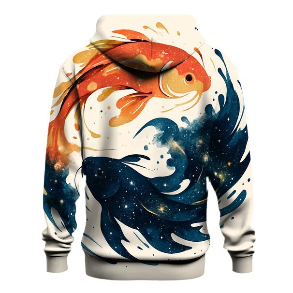Koi Nebula Ink Splash lightweight hoodies